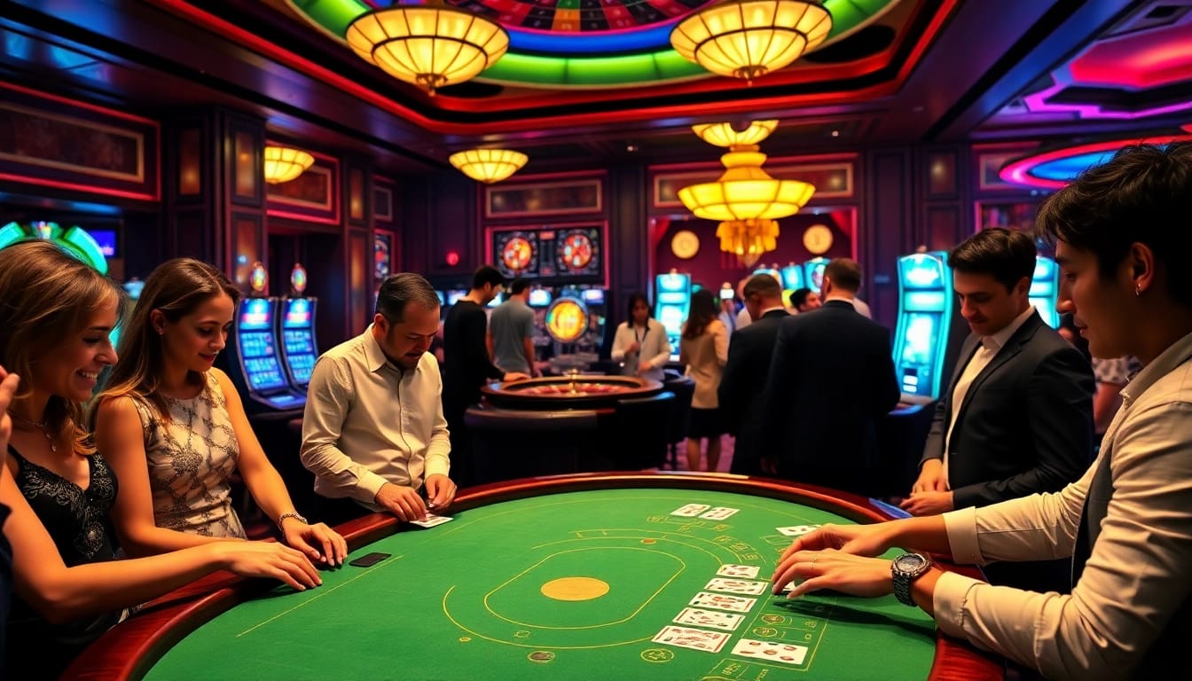 Play thrilling blackjack at https://kong88.win, featuring a vibrant casino atmosphere.