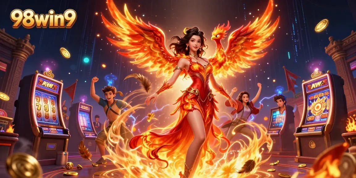 Experience thrilling gameplay at 98win9 with dynamic slot machines and vibrant casino atmosphere.