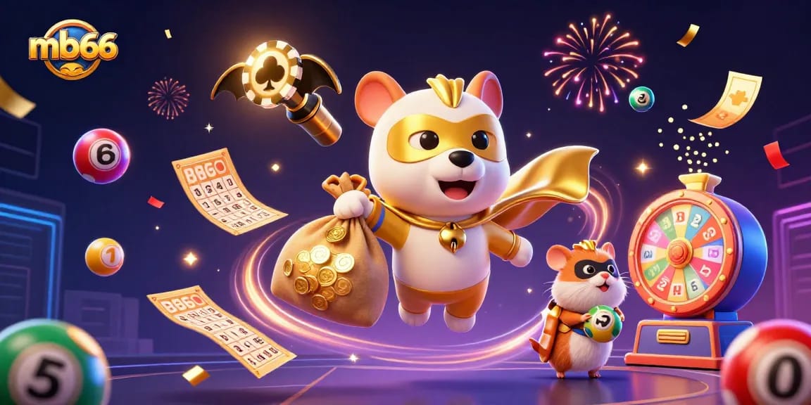 Win big with mb66 while enjoying a vibrant casino atmosphere in this dynamic illustration.