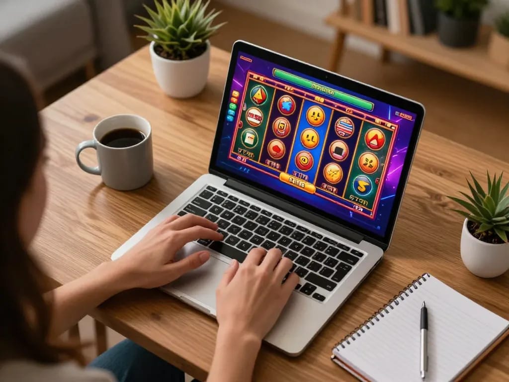 Engaging in online gaming at https://lc88.bio/ with dynamic slot interfaces and cozy home decor.