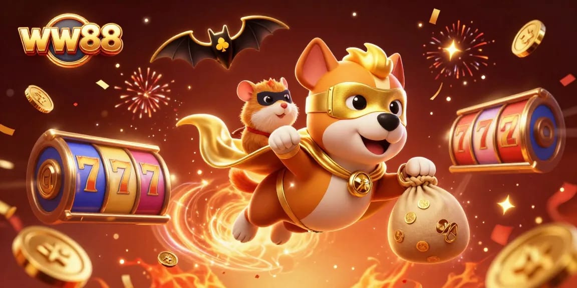 Experience winning at ww88 with a thrilling adventure featuring superhero characters in a vibrant casino atmosphere.