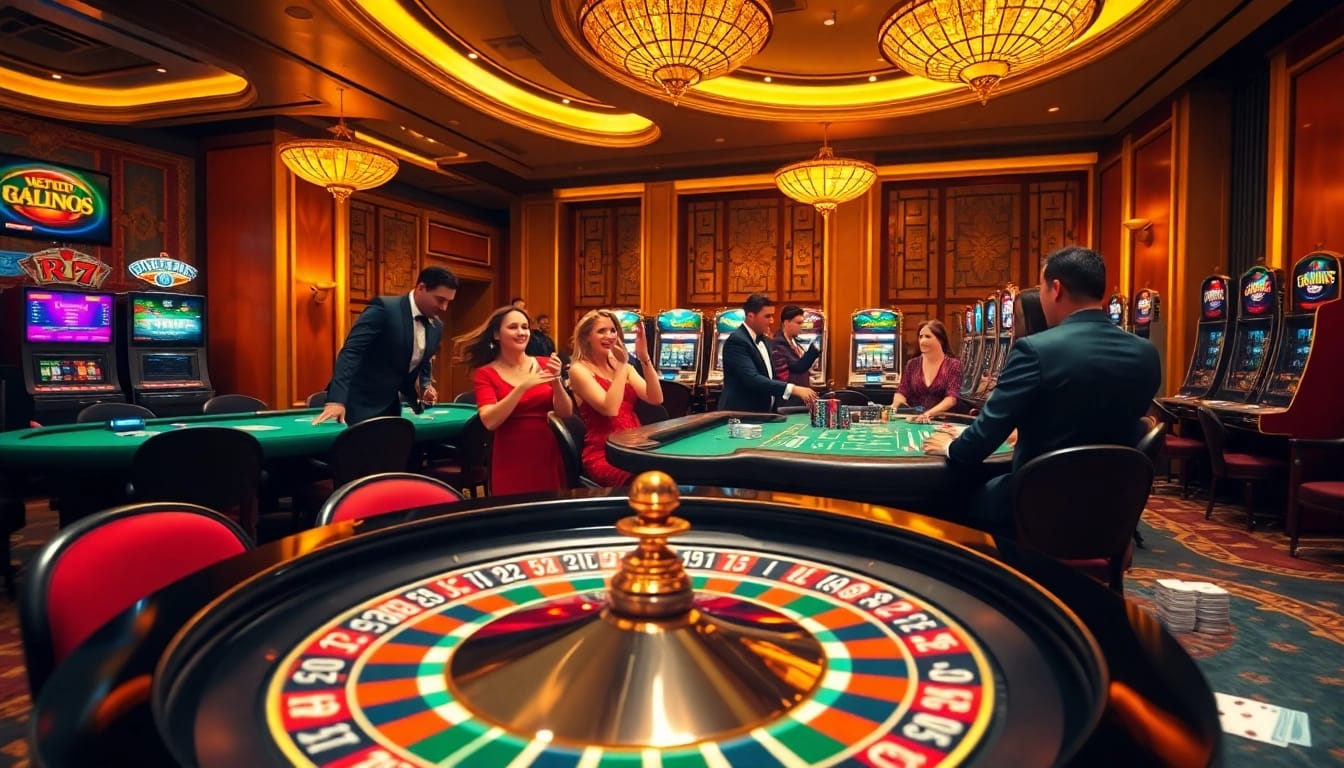 Experience thrilling gaming at https://debet2.app/ with vibrant casino scenes full of roulette and poker excitement.