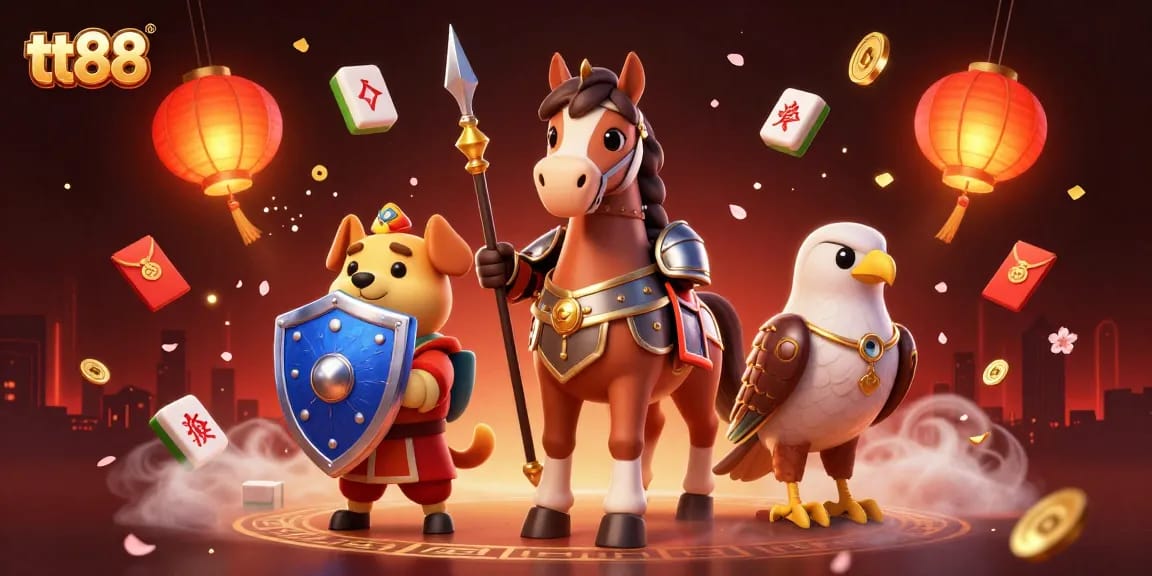Join the thrilling action at tt88 with knights and festive gaming elements lighting up the scene.