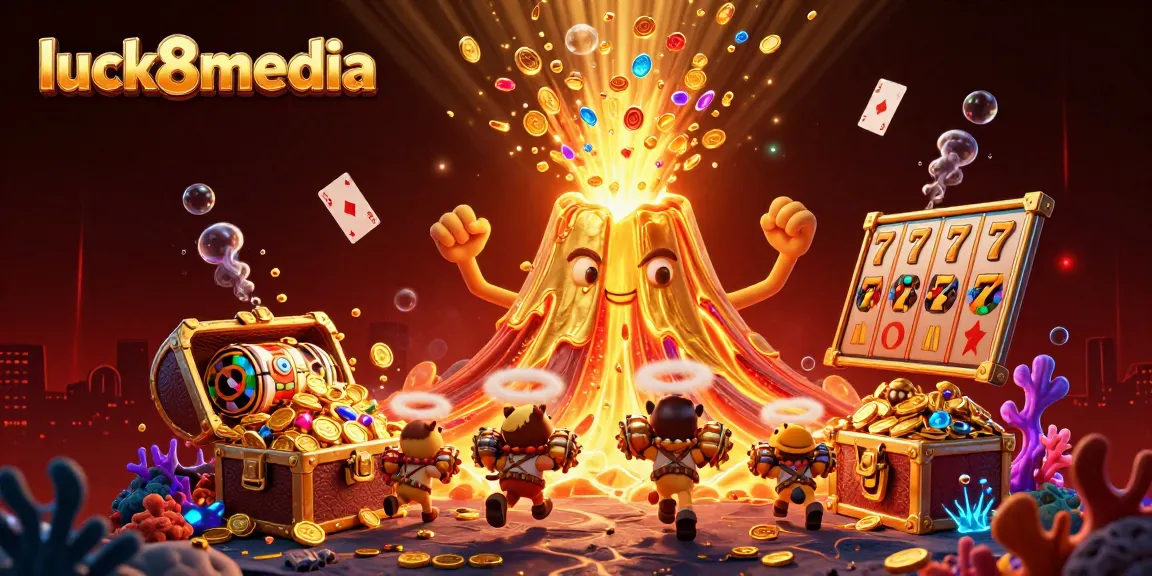 Engage with luck8media's vibrant casino scene filled with golden treasures and thrilling games.