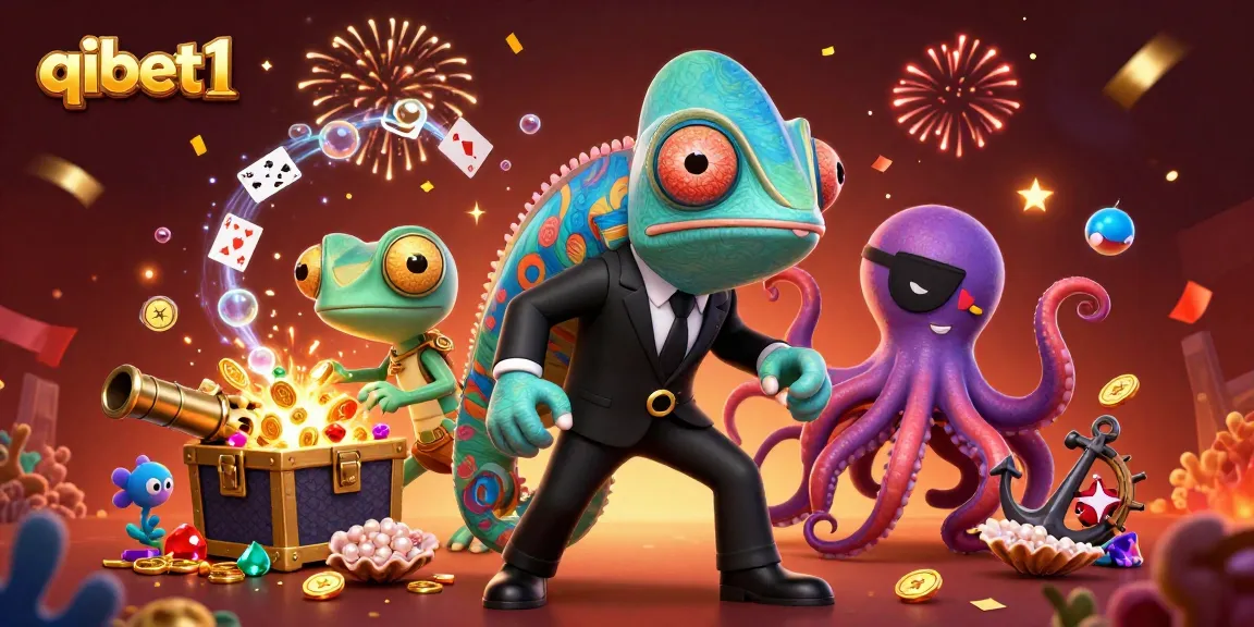 Experience thrilling gaming with qibet1 in this vibrant casino scene filled with treasures and excitement
