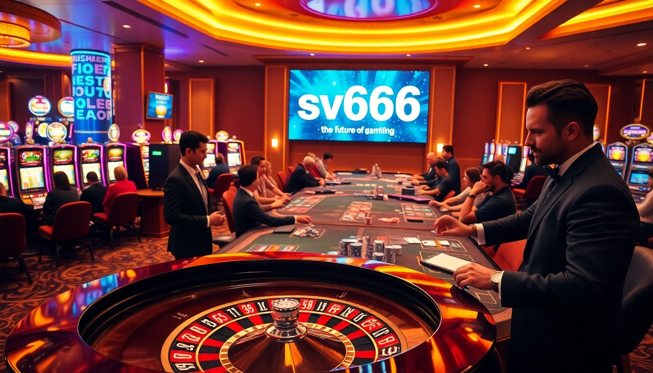 Experience the excitement of gambling at SV666 casinos with vibrant poker tables and thrilling rewards.