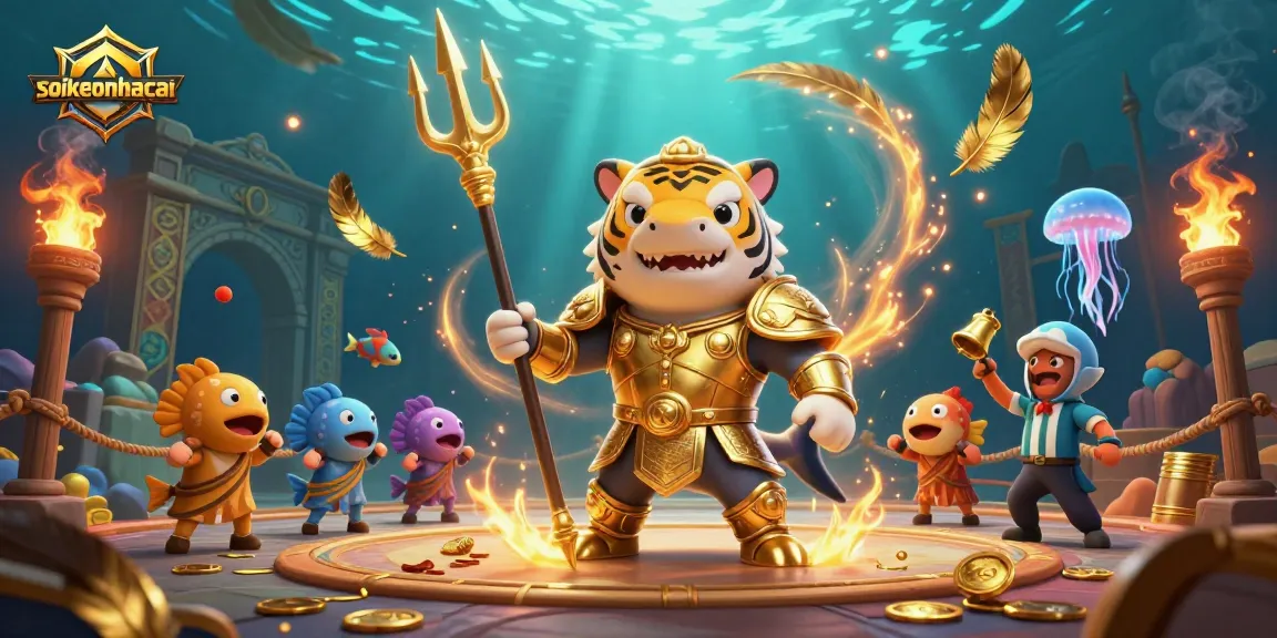 Engage in exciting betting action with soikeonhacai's dynamic underwater casino scene.