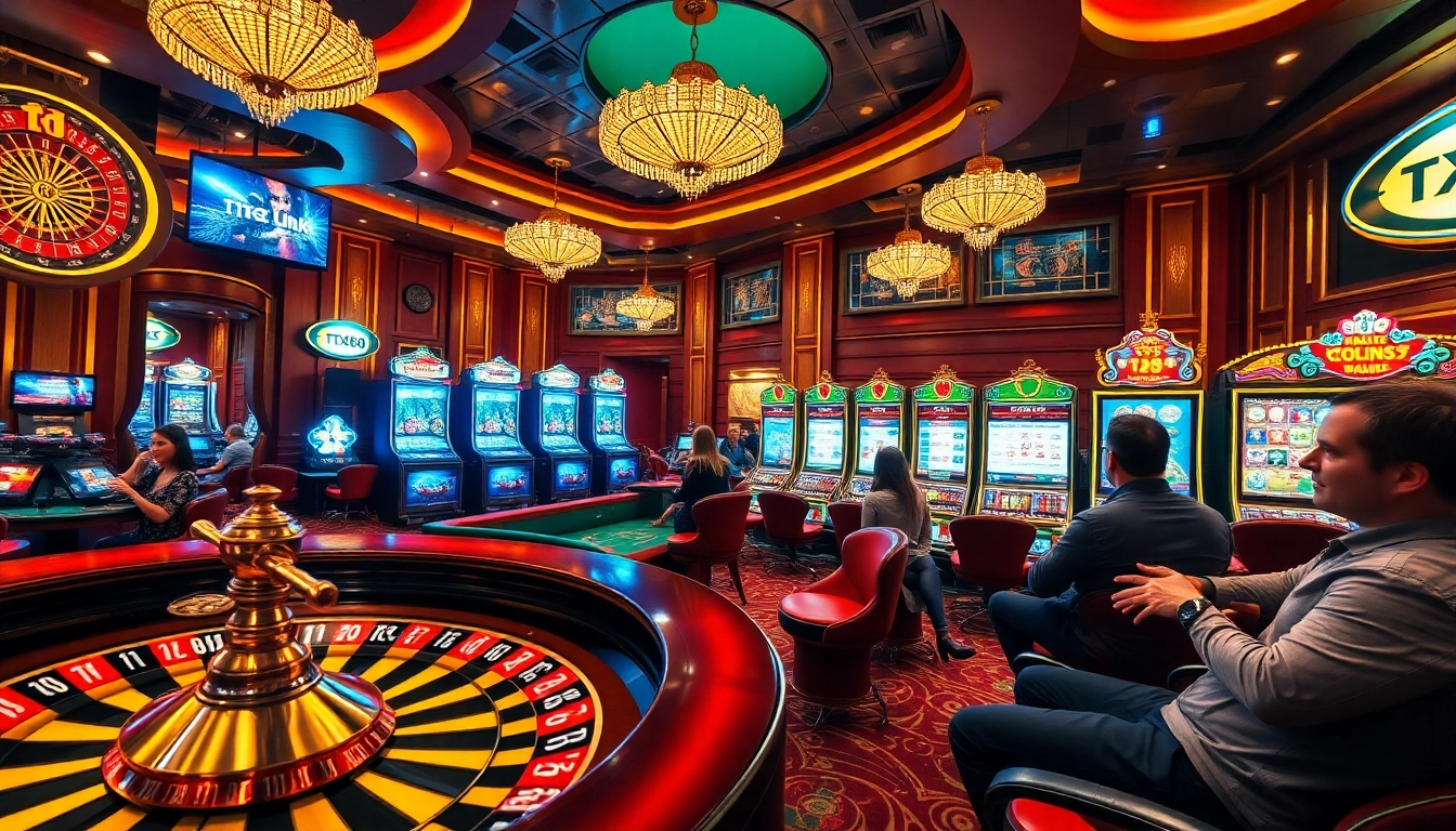Experience thrilling gameplay at link tx88 with vibrant casino tables and engaging players.