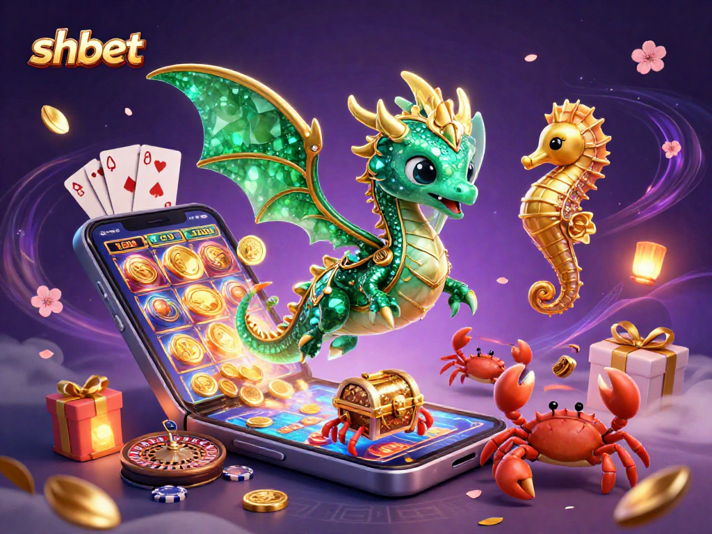 Experience thrilling wins with shbet's captivating 3D casino illustration featuring unique game elements.