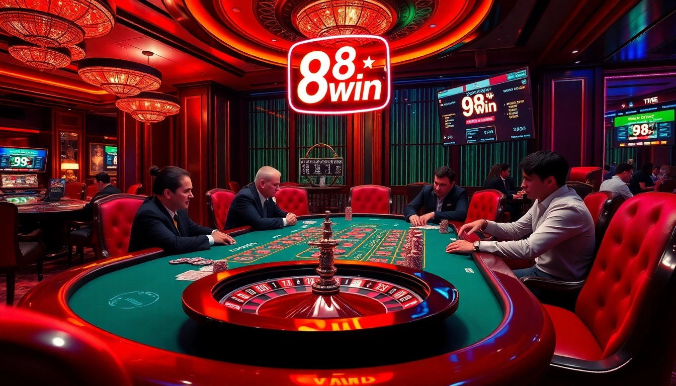 Players revel in the excitement of high-stakes gambling at the 98 win casino.
