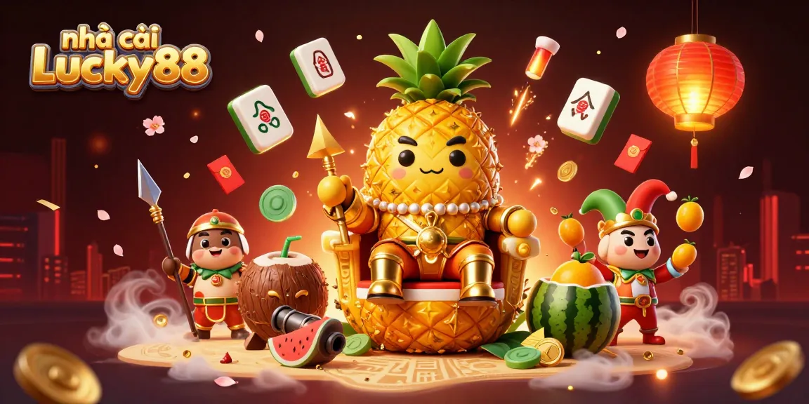 Experience thrilling gameplay at nhà cái Lucky88 with vibrant casino characters and colorful elements.