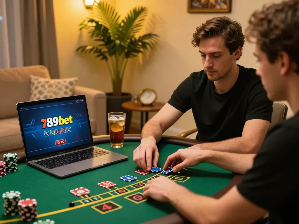 Engaging in live blackjack on 789bet, showcasing strategy and excitement in online gambling