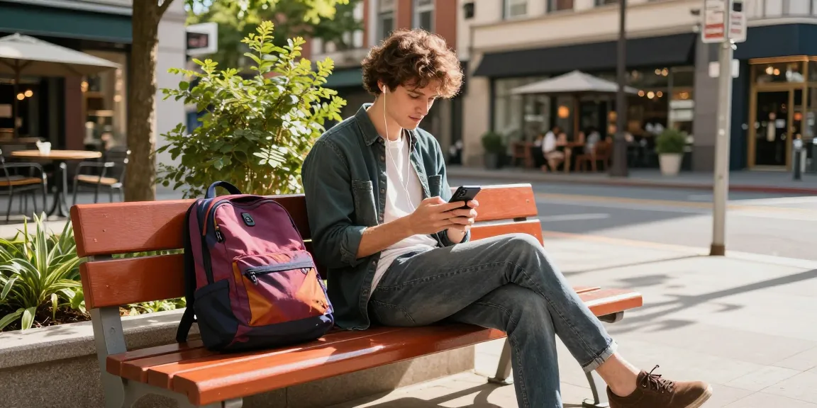 Downloading content with Vidmate APK in vibrant urban setting.