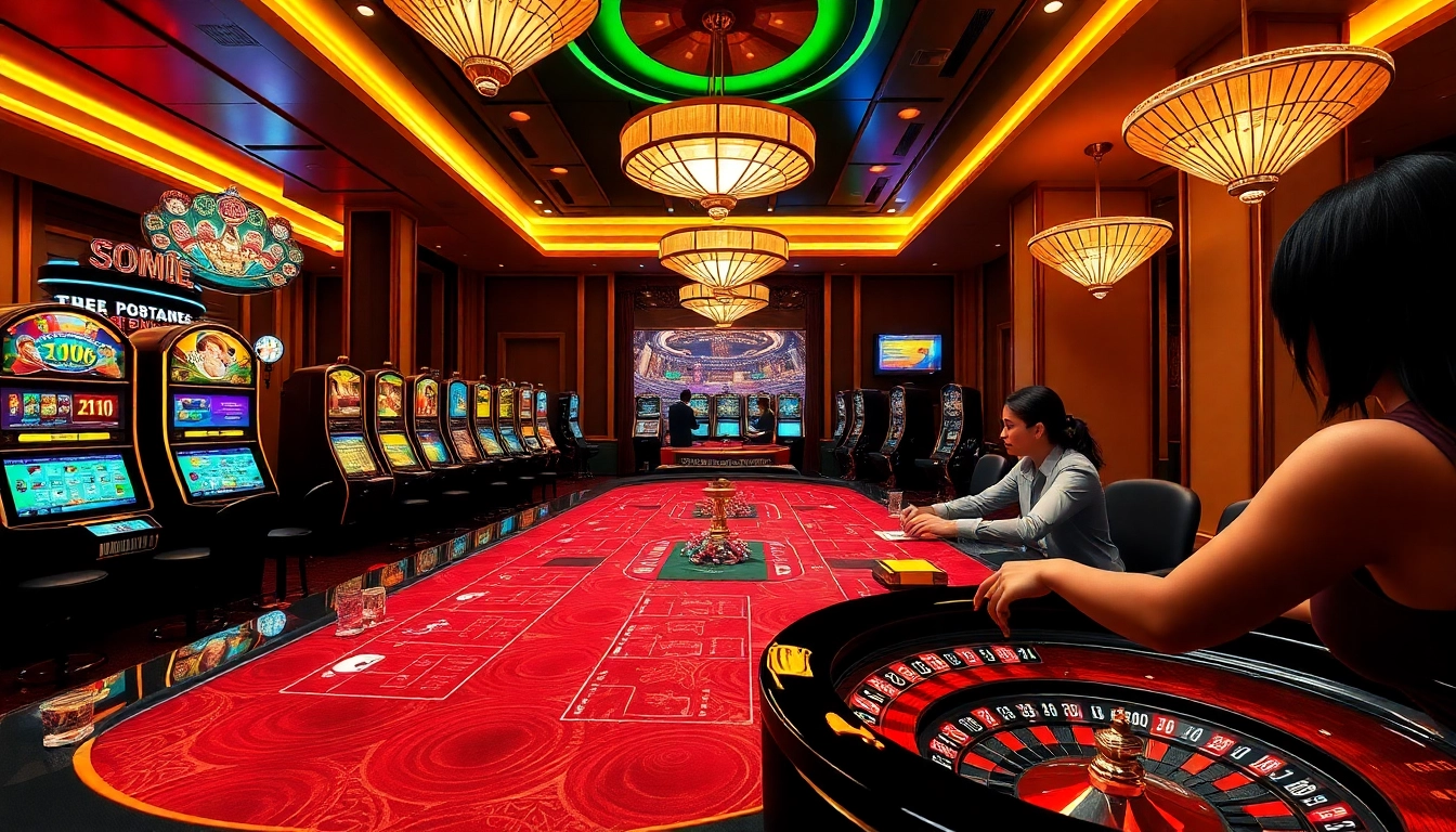 Engaging online casino scene featuring https://bem88.com with vibrant games and professional dealers.